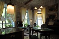 Sa Granja de Esporles à Majorque. Salle de jeux. Cliquer pour agrandir l'image.