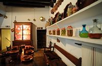 Sa Granja de Esporles à Majorque. Cuisine. Cliquer pour agrandir l'image.