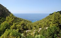 La ville d'Estellenc à Majorque. Mirador Ricardo Roca. Cliquer pour agrandir l'image.
