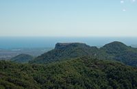 Castle Santueri Felanitx Mallorca - Puig Santueri viewed from Sant Salvador sanctuary. Click to enlarge the image.