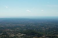 The Sanctuary of Sant Salvador in Felanitx Mallorca - View towards southeast. Click to enlarge the image.