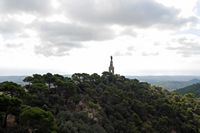The Sanctuary of Sant Salvador in Felanitx Mallorca - The monument of Christ the King. Click to enlarge the image.