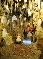 The Sanctuary of Sant Salvador in Felanitx Mallorca - The crib of the church. Click to enlarge the image.