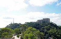 The Sanctuary of Sant Salvador in Felanitx Mallorca - The sanctuary seen from Creu del Picot. Click to enlarge the image.