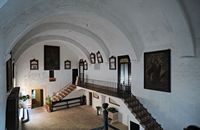 The Sanctuary of Sant Salvador in Felanitx Mallorca - The lobby of the inn. Click to enlarge the image.