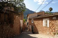 La ville de Fornalutx à Majorque. Carrer des Toros. Cliquer pour agrandir l'image.