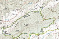 La ville de Fornalutx à Majorque. Carte de randonnée à la Serra d'Alfàbia. Cliquer pour agrandir l'image.