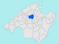 La ville d'Inca à Majorque. Écusson de la ville (auteur Joan M. Boràs). Cliquer pour agrandir l'image.