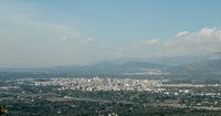 La ville d'Inca à Majorque. Inca vue depuis Santa Magdalena. Cliquer pour agrandir l'image.