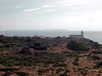 La ville de Llucmajor à Majorque. Le phare du Cap Blanc (auteur Chixoy). Cliquer pour agrandir l'image.