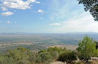 La ville de Muro à Majorque. Muro vue depuis l'ermitage de Santa Magdalena. Cliquer pour agrandir l'image.