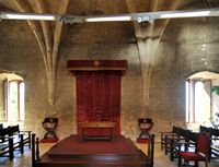 Le château de Bellver à Majorque. Salle du Trône. Cliquer pour agrandir l'image.