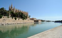 La ville de Palma de Majorque. Le lac artificiel du Parc de la Mer. Cliquer pour agrandir l'image.