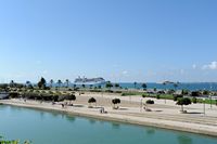 La ville de Palma de Majorque. Parc de la Mer. Cliquer pour agrandir l'image.