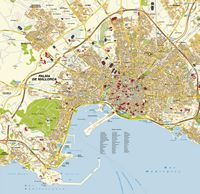 The city of Palma - Tourist map of Palma. Click to enlarge the image.