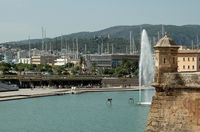 La ville de Palma de Majorque. Le parc de la mer. Cliquer pour agrandir l'image.