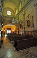 The sanctuary of Bonany Petra in Mallorca - Nave of the church. Click to enlarge the image.