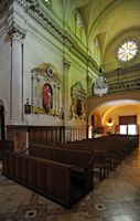 The sanctuary of Bonany Petra in Mallorca - Nave of the church. Click to enlarge the image.