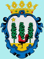 La ville de Pollença à Majorque. Écusson de Pollença (auteur Joan M. Borràs). Cliquer pour agrandir l'image.