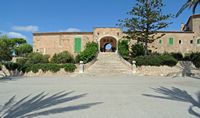 City Porreres Mallorca - The door of the Sanctuary of Monti-sion. Click to enlarge the image in Flickr (new tab).