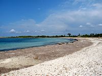 La ville de Ses Salines à Majorque. La plage d'Es Caragol (auteur Olaf Tausch). Cliquer pour agrandir l'image.