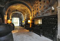 La finca Els Calderers de Sant Joan à Majorque. Cellier. Cliquer pour agrandir l'image.