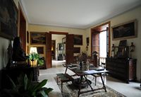 La finca Els Calderers de Sant Joan à Majorque. Salon. Cliquer pour agrandir l'image.