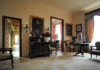 The Finca Els Calderers Sant Joan Mallorca - hallway upstairs. Click to enlarge the image.