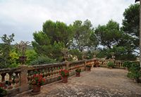 La finca Els Calderers de Sant Joan à Majorque. Terrasse. Cliquer pour agrandir l'image.