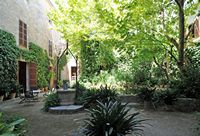 La finca Els Calderers de Sant Joan à Majorque. Le patio (clastra) du manoir. Cliquer pour agrandir l'image.