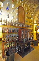 La finca Els Calderers de Sant Joan à Majorque. Le cellier du manoir. Cliquer pour agrandir l'image.