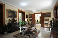 La finca Els Calderers de Sant Joan à Majorque. Le salon du manoir. Cliquer pour agrandir l'image.