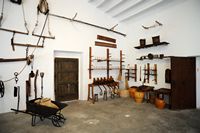 The Finca Els Calderers Sant Joan Mallorca - Agricultural Utensils. Click to enlarge the image.