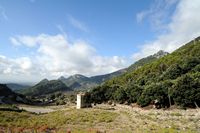 La ville de Sóller à Majorque. Col de soller, côté Bunyola. Cliquer pour agrandir l'image.