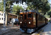 La ville de Sóller à Majorque. Train. Cliquer pour agrandir l'image.
