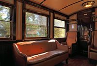 La ville de Sóller à Majorque. Première classe du train de Sóller. Cliquer pour agrandir l'image.