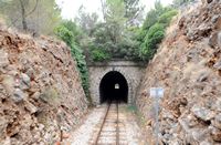 La ville de Sóller à Majorque. Tunnel près de Soller. Cliquer pour agrandir l'image.