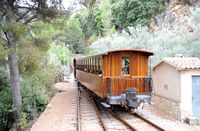 La ville de Sóller à Majorque. Train de Soller à Palma. Cliquer pour agrandir l'image.
