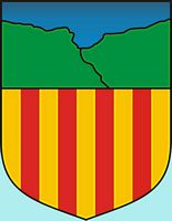 La ville de Valldemossa à Majorque. Écusson de la ville de Valldemossa (auteur Joan M. Borràs). Cliquer pour agrandir l'image.
