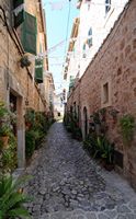 La ville de Valldemossa à Majorque. Carrer Rectoria. Cliquer pour agrandir l'image.