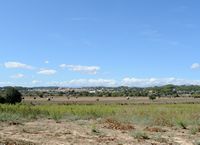 La ville de Vilafranca de Bonany à Majorque. Vilafranca vue depuis Els Calderers. Cliquer pour agrandir l'image.