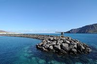The island of Graciosa to Lanzarote. Digue port of Caleta del Sebo. Click to enlarge the image in Adobe Stock (new tab).