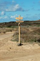 The island of Graciosa to Lanzarote. Panel direction on a track. Click to enlarge the image in Adobe Stock (new tab).