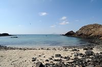The island of Lobos in Fuerteventura. La Caleta of Rasca. Click to enlarge the image in Adobe Stock (new tab).