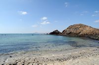 The island of Lobos in Fuerteventura. La Caleta of Rasca. Click to enlarge the image in Adobe Stock (new tab).