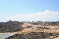The island of Lobos in Fuerteventura. The saladar del faro. Click to enlarge the image in Adobe Stock (new tab).