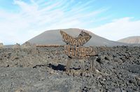 Timanfaya National Park in Lanzarote. The entrance of the National Park. Click to enlarge the image in Adobe Stock (new tab).