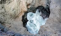 The natural park of los Volcanes in Lanzarote. The Cliffs of Los Hervideros. Click to enlarge the image in Adobe Stock (new tab).