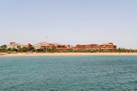 The village of Caleta de Fuste in Fuerteventura. The Sheraton Hotel in Caleta de Fuste. Click to enlarge the image in Adobe Stock (new tab).