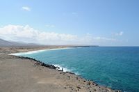 The village of El Cotillo in Fuerteventura. La Cueva Algibe beach. Click to enlarge the image in Adobe Stock (new tab).